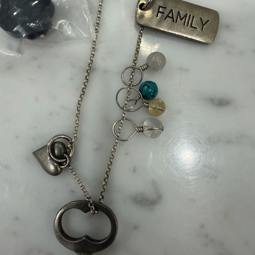 Origami owl dangle charm necklace - Picture 7 of 9